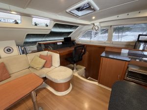navigation station, Leopard 46, catamaran for sale