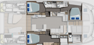 Leopard 53 PowerCat layout drawing 1