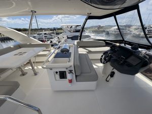 cockpit, Aquila 44, power catamaran for sale