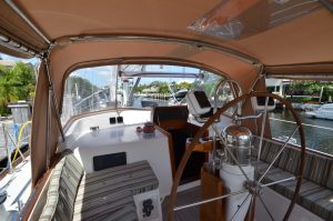 cockpit, Hinckley 59 Sou’wester, sailboat for sale
