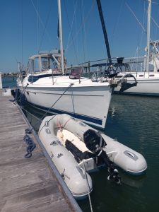 exterior, Hunter 45, sailboat for sale
