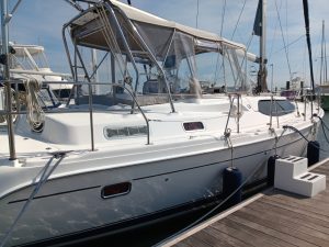 exterior, Hunter 45, sailboat for sale