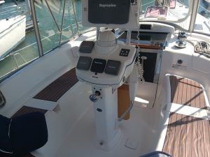 helm, Hunter 45, sailboat for sale
