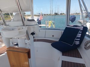 helm, Hunter 45, sailboat for sale