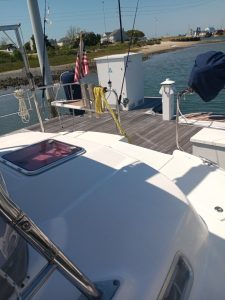 deck, Hunter 45, sailboat for sale