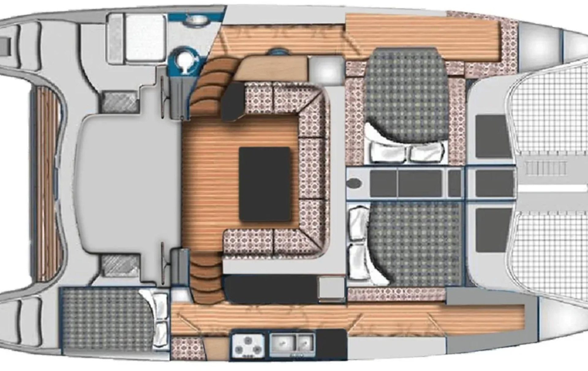 diagram, Seawind 1160, catamaran for sale