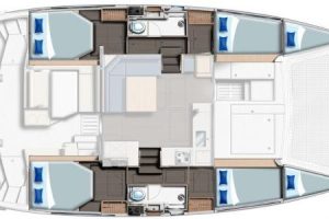 diagram, Leopard 40, catamaran for sale