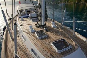 deck, Hallberg Rassy 53, sailboat for sale
