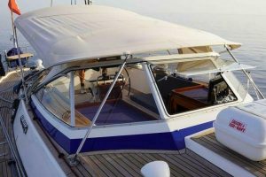 cockpit, Hallberg Rassy 53, sailboat for sale