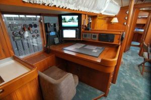 navigation station, Hallberg Rassy 53, sailboat for sale