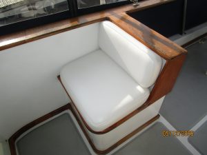 cockpit, Monk 36, trawler for sale