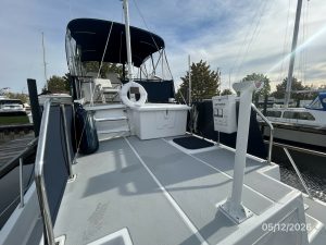 cockpit, Monk 36, trawler for sale