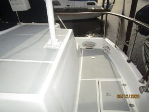 cockpit, Monk 36, trawler for sale