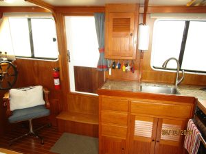 interior, Monk 36, trawler for sale