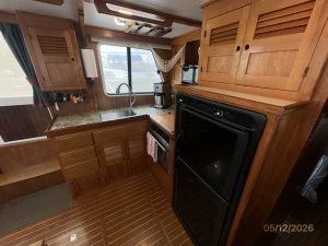 interior, Monk 36, trawler for sale