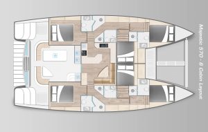 diagram, Royal Cape 570 Majestic, catamaran for sale