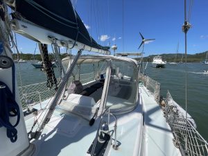 helm, Gulfstar 45 Hirsch, sailboat for sale