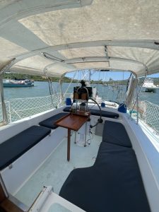 cockpit, Gulfstar 45 Hirsch, sailboat for sale