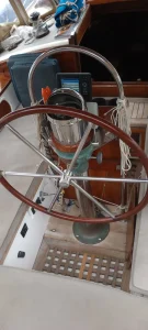 helm, Tayana 37, sailboat for sale