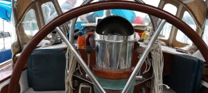 helm, Tayana 37, sailboat for sale