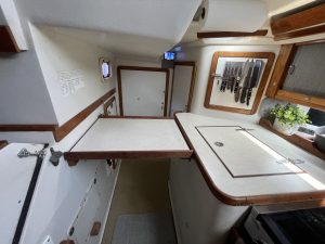 navigation station, Catalina 42, sailboat for sale