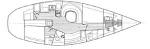 diagram, Catalina 42, sailboat for sale
