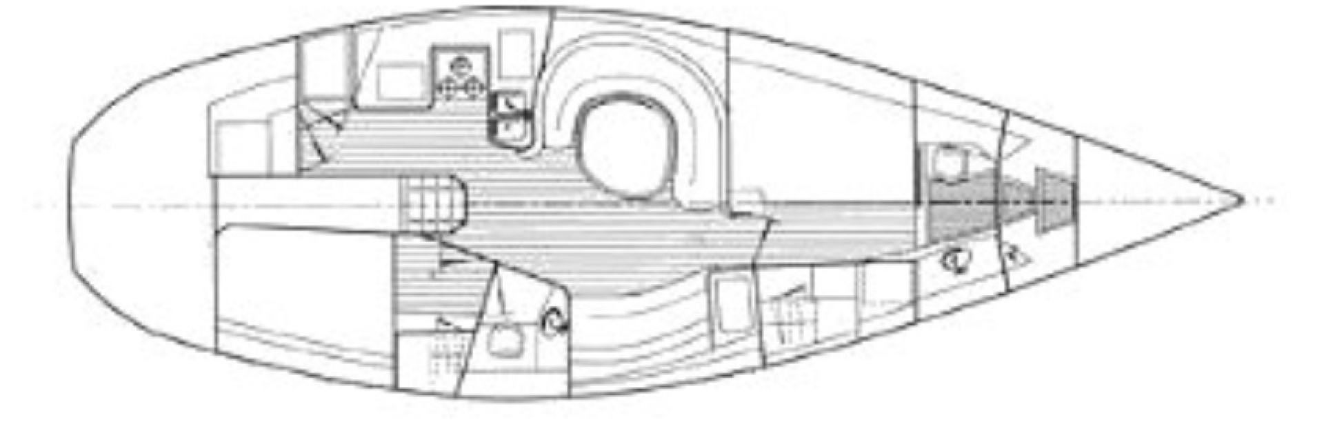 diagram, Catalina 42, sailboat for sale