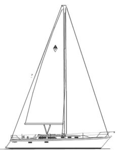 diagram, Catalina 42, sailboat for sale