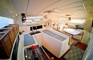 salon, Leopard 38, catamaran for sale
