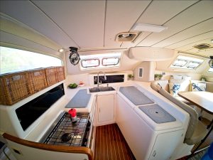 salon, Leopard 38, catamaran for sale