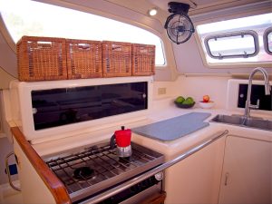 interior, Leopard 38, catamaran for sale