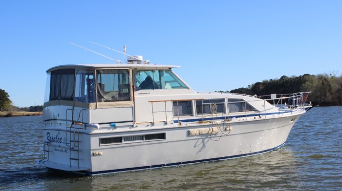exterior, Bertram 42, trawler for sale
