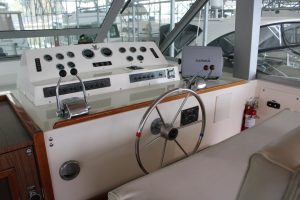 navigation station, Bertram 42, trawler for sale