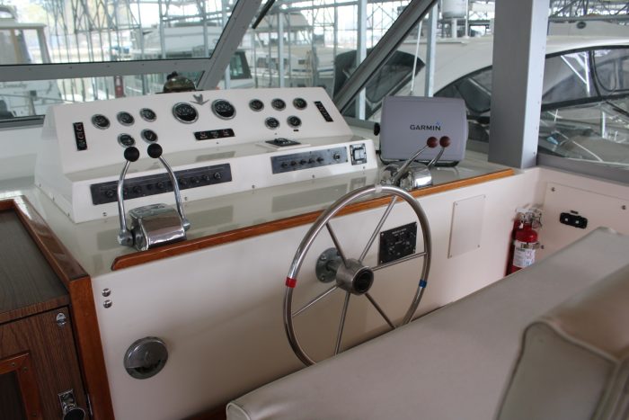 navigation station, Bertram 42, trawler for sale