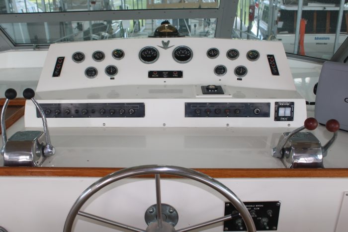 navigation station, Bertram 42, trawler for sale