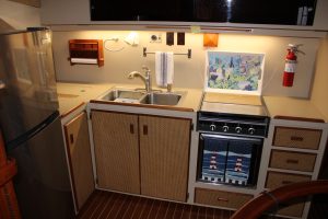 interior, Bertram 42, trawler for sale