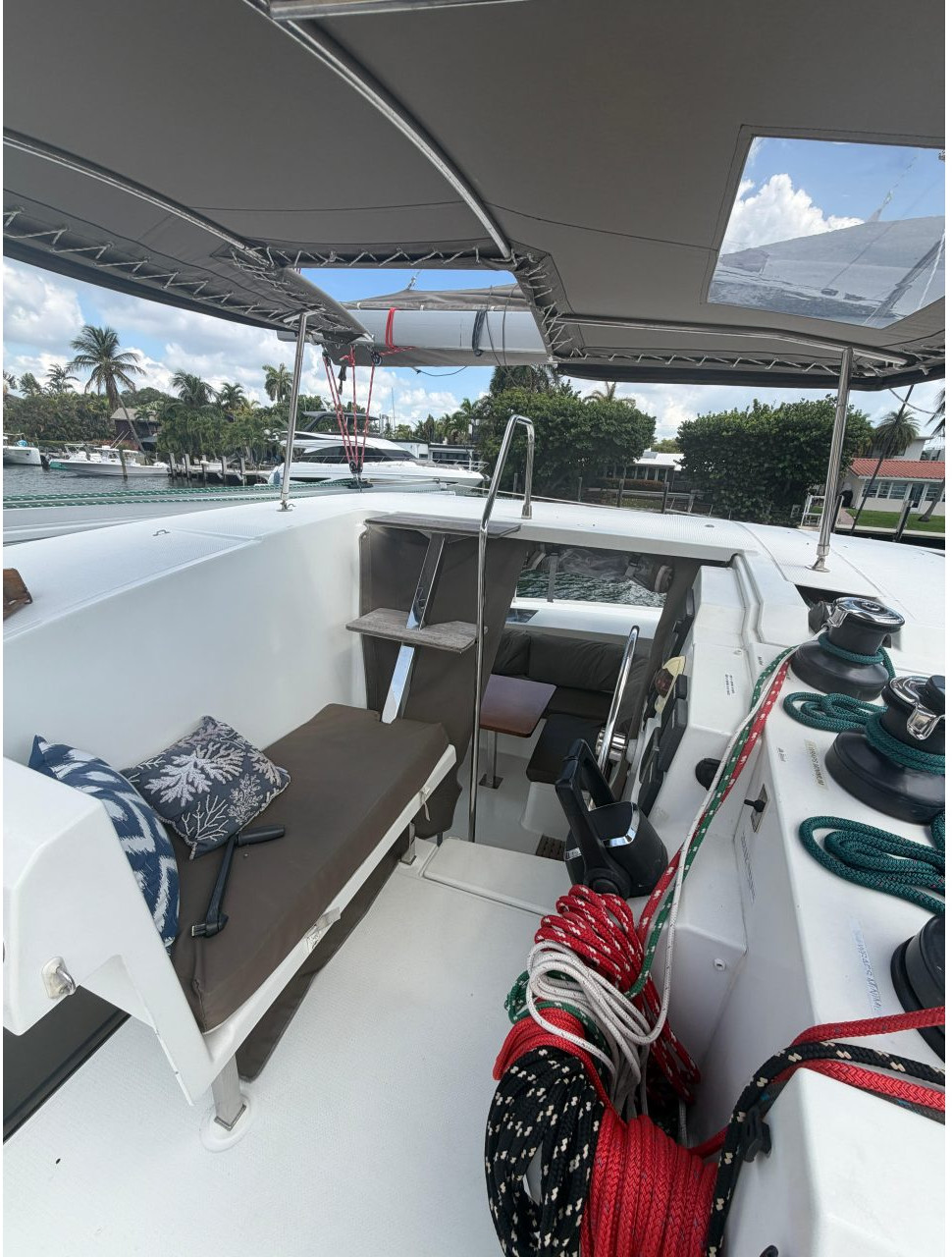 cockpit, FP 40 Lucia, catamaran for sale