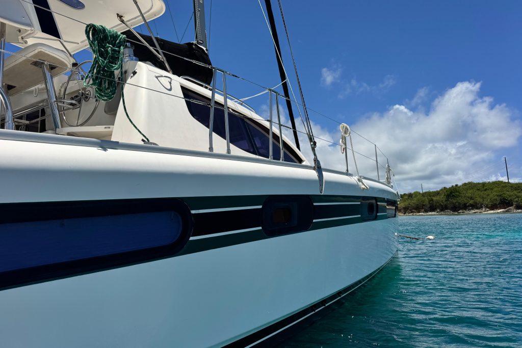 2011 Leopard 46 catamaran S/V Kindred Spirit underway