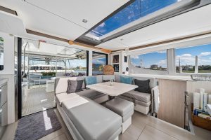 salon, Leopard 45, catamaran for sale