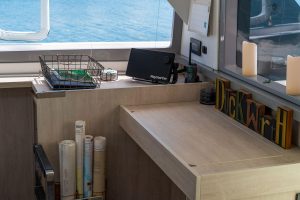navigation station, Leopard 45, catamaran for sale