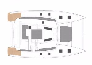 diagram, FP 47 Saona, catamaran for sale