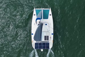 underway, Dolphin 460, catamaran for sale