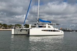 exterior, Dolphin 460, catamaran for sale