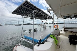 deck, Dolphin 460, catamaran for sale