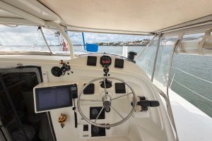 helm, Dolphin 460, catamaran for sale