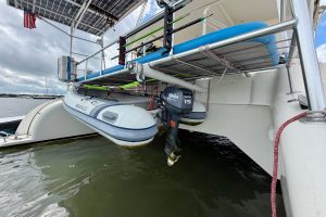 exterior, Dolphin 460, catamaran for sale