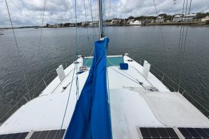 deck, Dolphin 460, catamaran for sale