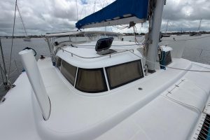 exterior, Dolphin 460, catamaran for sale