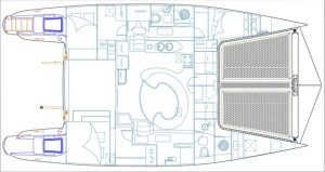 diagram, Dolphin 460, catamaran for sale