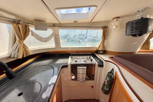 navigation station, Dolphin 460, catamaran for sale